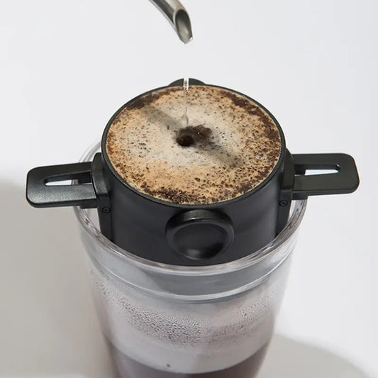 500-Mesh Folding Stainless Steel Coffee Filter – Portable Reusable Hand-Flush Filter