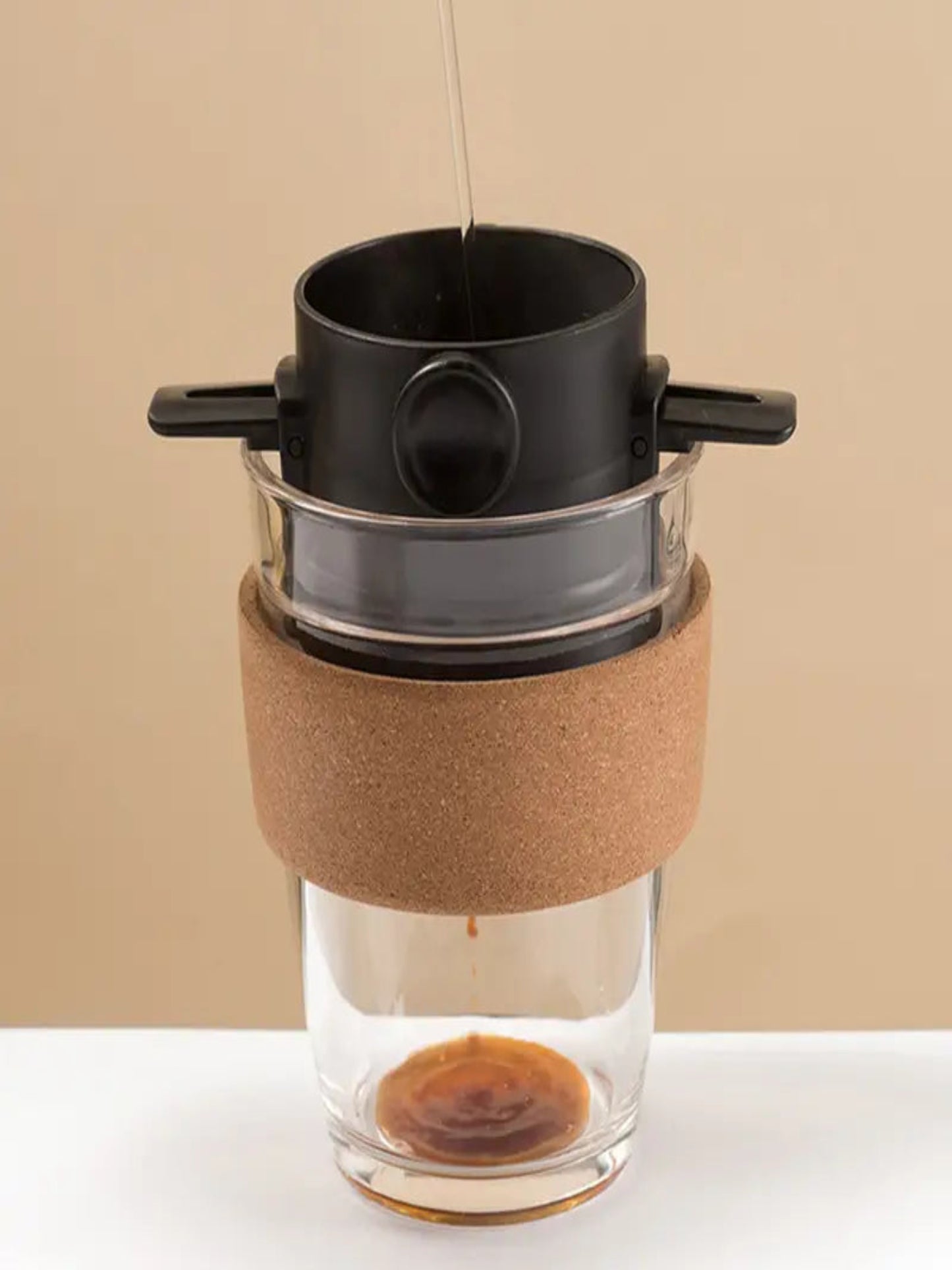 500-Mesh Folding Stainless Steel Coffee Filter – Portable Reusable Hand-Flush Filter